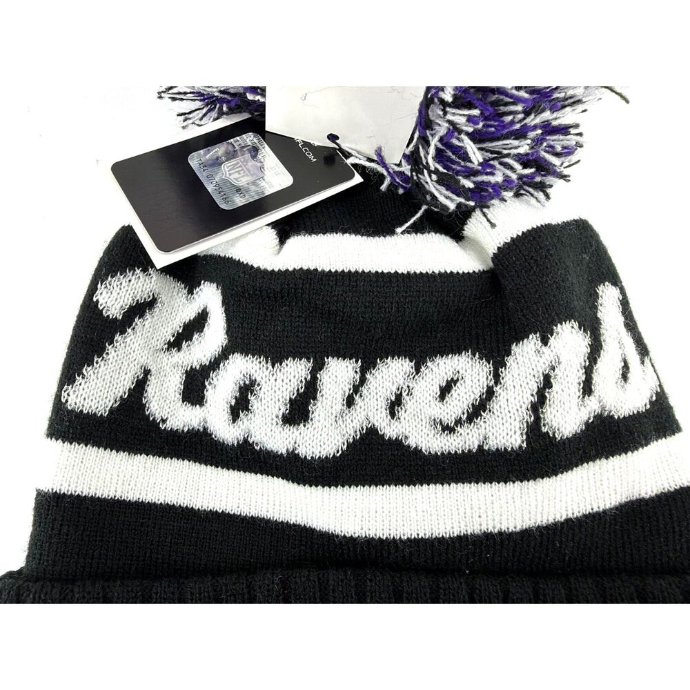 '47 Women's Baltimore Ravens Black Spirited Cuffed Knit Beanie - Picture 4 of 6